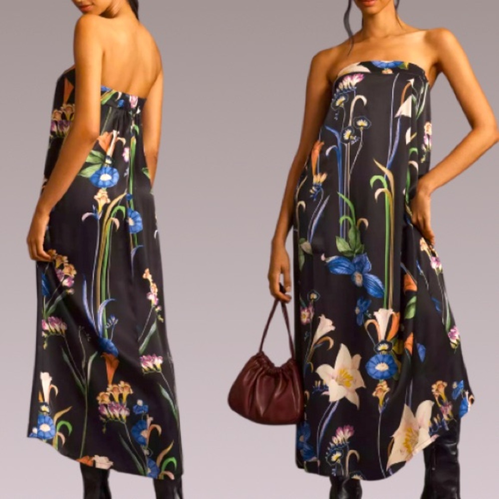 NWT Corey Lynn Calter Stunning Sleek Strapless Maxi Dress - Picture 4 of 8